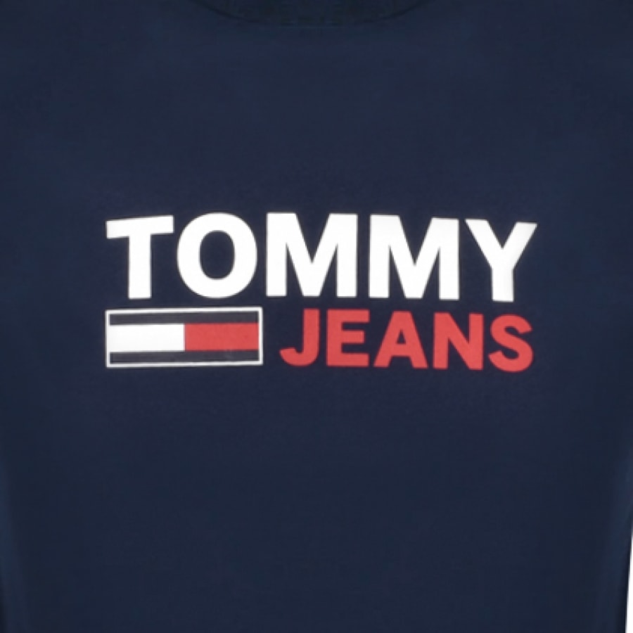 Alternative Image for ProductTommy Jeans Logo Long Sleeve T Shirt Navy3